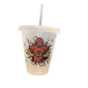 3D UV Football pop out plastic cup Drinkware Reusable