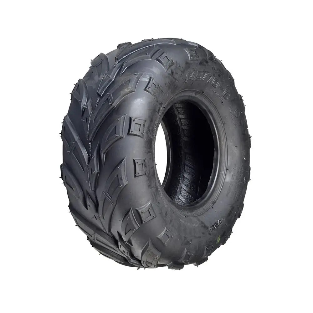 145/70-6 Front Tire with V-Tread for the Realtree RTK200 Go-Kart