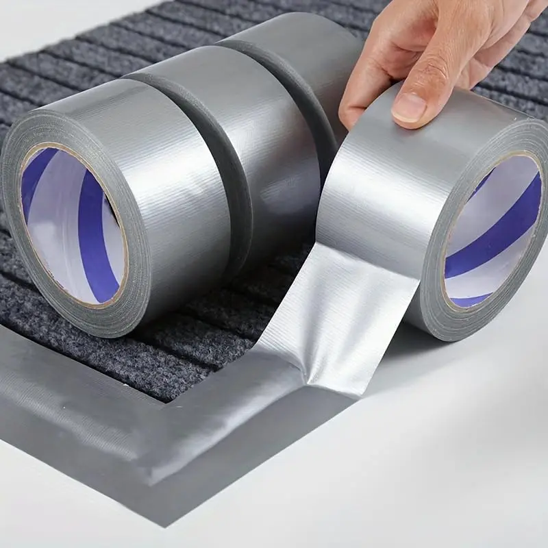 Super Sticky Heavy-Duty Cloth Duct Tape - Waterproof Industrial Sealing Tape, Easy Tear, for Carpet Binding, Floor Repair & Multi-Surface Use