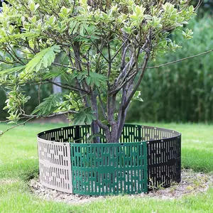 6Pcs Tree Trunk Protector Sapling Fence with Twist Ties Anti Chewing Tree Wraps Adjustable for Various Size Trees Plants