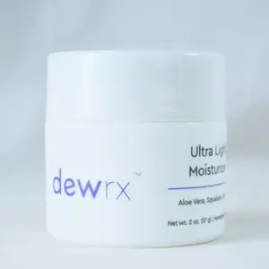 DewRx Ultra Light Moisturizer made from Simple, Dermatologist-Backed Ingredients to Protect Your Skin Barrier and Hydrate Dry Skin