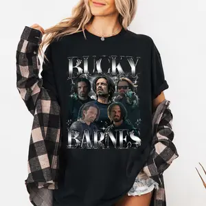 [Sale Up To 50%] Limited Bucky Barnes Thunderbolts Shirt, Sebastian Stan T-Shirt, Gift For Women and Man Unisex T-Shirt, Graphic Streetwear T-shirt