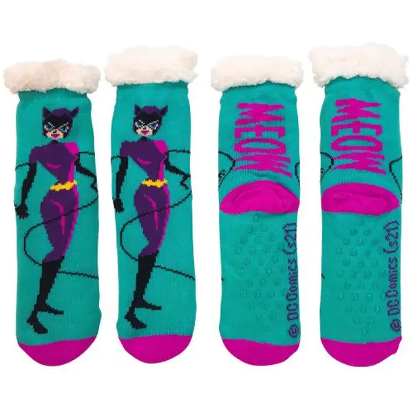 Cozy Moments Catwoman Sherpa Socks