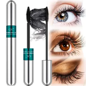 Double-ended Volumizing Fluffy Lashes Mascara, 1 Count Long Lasting Eyelash Extensions Mascara, Professional Eye Enhancement Makeup Products for Women & Girls, Cosmetic