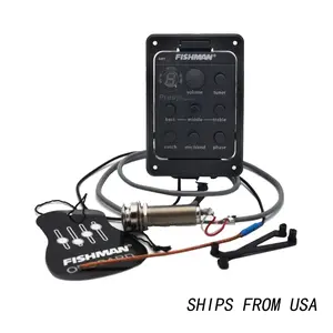 Blend Preamp Acoustic Guitar Equalizer Tuner Pickup ABS with Volume Bass Middle Treble Controls