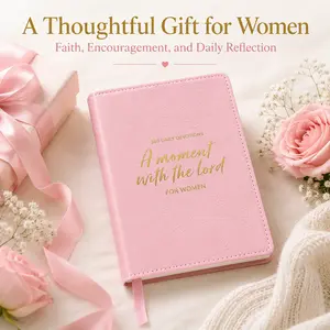 One Minute with God for Women, 365-Day Devotional Bible, Full Color Edition with Embossed Faux Leather Hardcover, Women’s Bible Study Book with Daily Prayer Reflections, Faith Growth Gift for Her