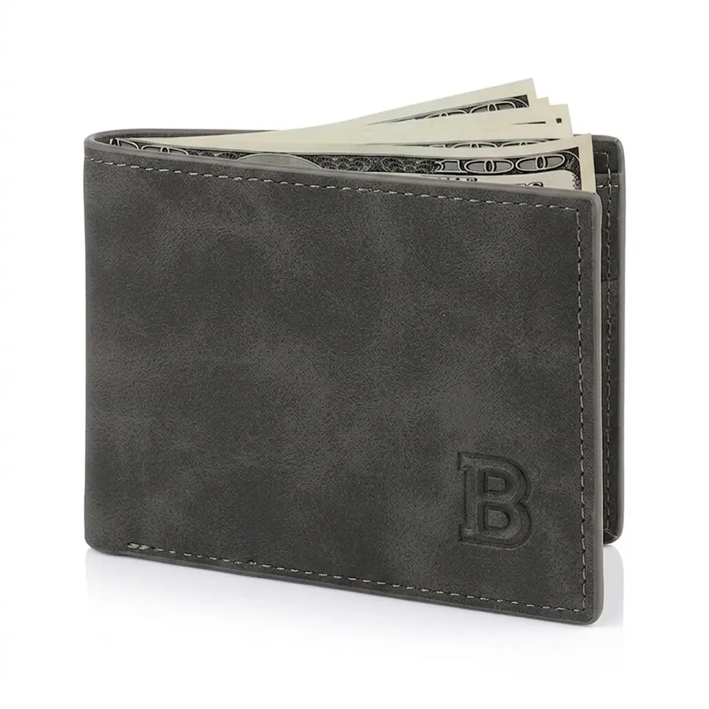 Pu Leather Wallet For Men Tsv Men'S Bifold Wallet Slim Minimalist Front Pocket Wallet Id Window Card Case Rfid Blocking Wallet With 6 Slots Slots Purse Black/Brown Business Card Holder Home Decor