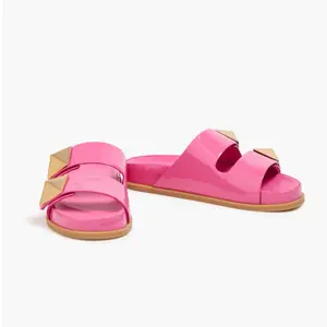 Valentino Garavani Roman Stud patent-leather sandals size 40