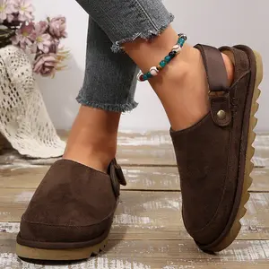 Fashion Platform Clogs Sandals for Women's Casual Adjustable Indoor Non Slip Comfortable Outdoor Slippers Women's Mules & Clogs Indoor Outdoor Shoes