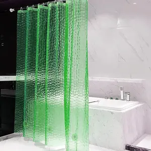 Water Cube Shower Curtain Liner, 3D Eva Shower Curtain Insert, Simple Home Decor Curtains, Door Curtains, Partition Curtains, Shower Curtain And Liner