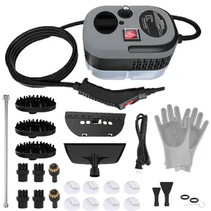2026 Upgraded Portable High-Pressure Steam Cleaner, with 24-in-1 Multifunctional Accessory Kit,High-Temperature Deep Cleaning, 1.2 Liter Water Tank and 90-Second Fast Heating System, 6 Adjustable Gears, Suitable for Home, Kitchen Appliances, Car Detailing