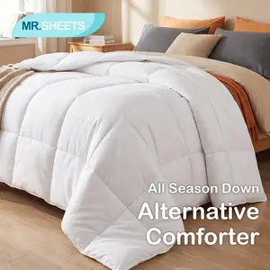 [Memorial Day Sale]NTBAY All-Season Quilted Duvet Insert, Lightweight Microfiber Comforter with 4 Corner Tabs, Hotel Quality Soft Bedding, Box Stitched & Easy Care