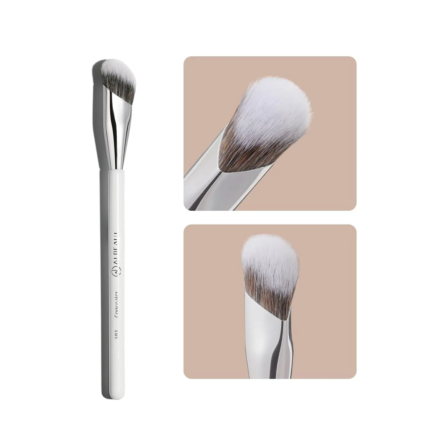 Angled Concealer Brush — Precision Under-Eye Blend