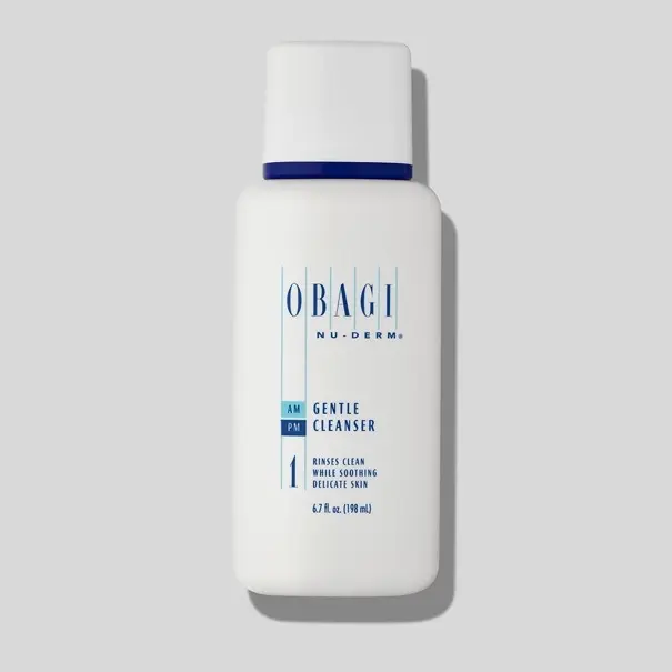 Obagi Nu-Derm Gentle Daily Facial Cleanser for Dry, Normal Skin, Bottle Skin Repair, Gel, Soothing, Mild, Cleansing, Facial Wash, Cocamidopropyl Betaine, Daily Foam Cleanser, Hydrating, Foaming Facial Cleanser, 6.78Oz
