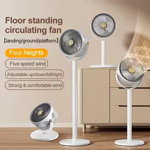 General Motors' new model of circulating floor fan, 360° swivel upright fan, 5 modes, built-in fragrance box to purify air and repel mosquitoes. Suitable for 100-foot base fans for rooms, foldable bedroom fans, camping and office use fans.