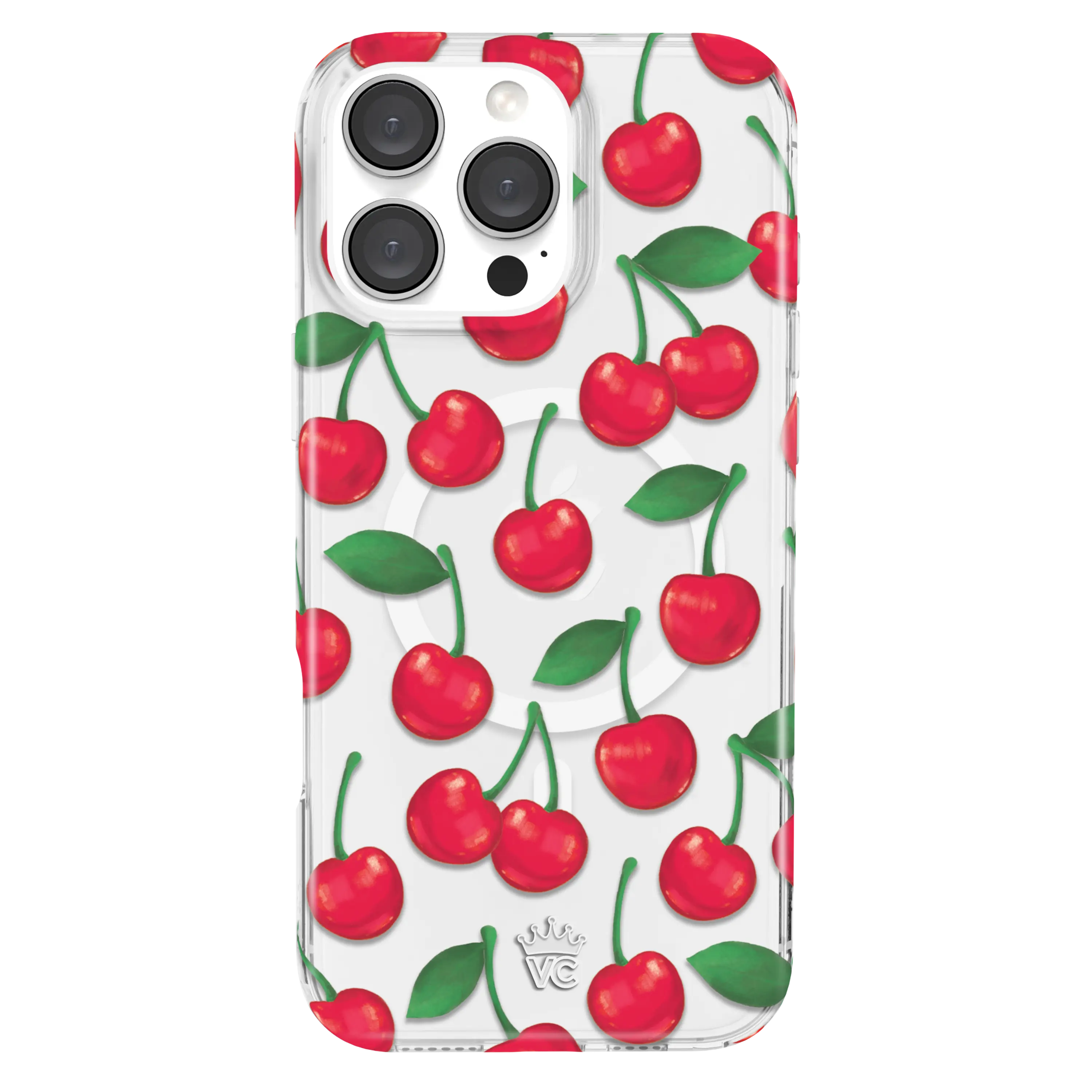 Velvet Caviar Very Cherry iPhone Casing - Cute Stylish Girly Smartphone Case for iPhone, Handheld Cellphone Devices, Shockproof Protection