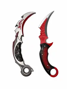 Kinstore 12.5" PU Foam Karambat Training Foam Knife Trainer Foam Claw Knife for Cosplay Costume