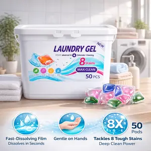 5-in-1 Free & Clear Laundry Detergent Pods, 50 Ct, HE, Fragrance & Dye Free