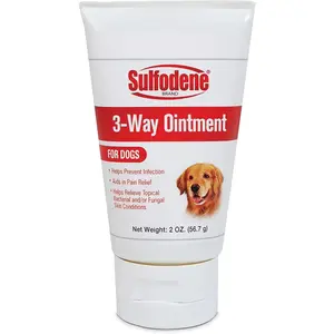 Dog 3-Way Multi-Use Ointment (2 oz) - Pain Relief Gel, Infection Blocker, Wound Care for Cuts, Scrapes, Bites, Allergy Relief