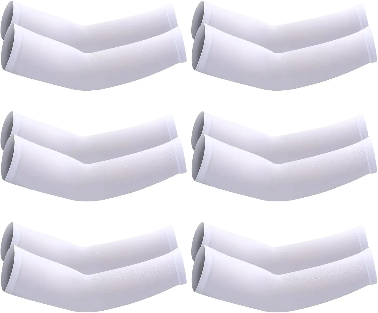 6 Pairs Arm Sleeves for Kids, Compression UV Cooling Arm Sleeve for Baseball Football Youth Boy Girl Sports