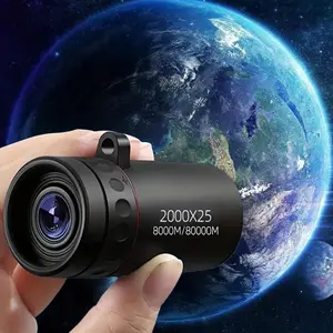 Portable High Power Monocular Telescope, 2000x25 Hd Zoom Telescope, Suitable for Outdoor Camping Hiking Concerts, Camping Gadgets 2024, Birthday Gifts, Christmas Gifts, Halloween Gift