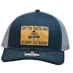 Spittin’ Facts Leather Patch Richardson  hats trucker