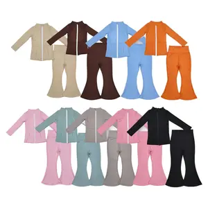 FS Girl Atheletic Clothes Solid Cheer Game Day Yoga Outfit Winter Sports Clothes