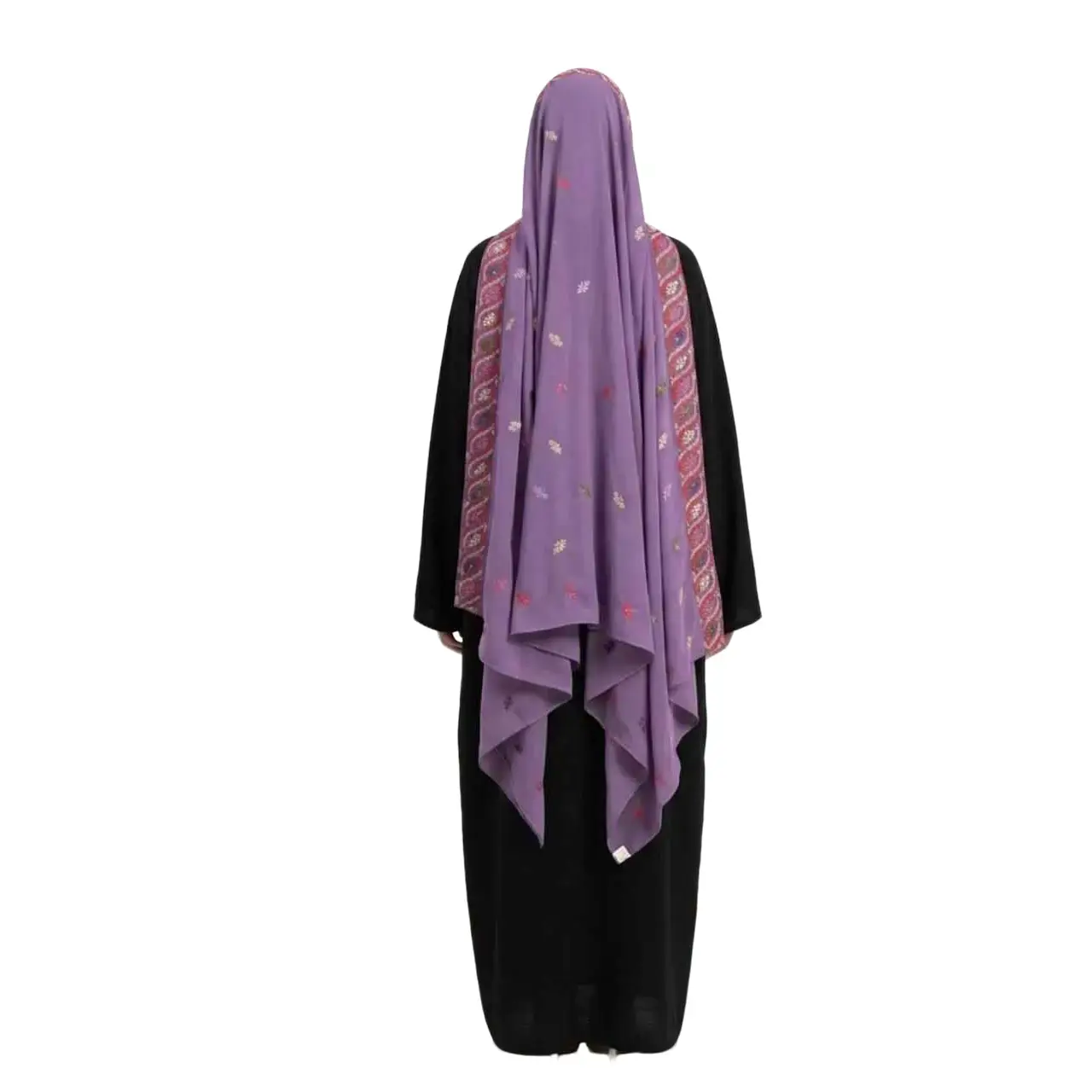 Lavender Heritage Embroidered Shawl/Khirka