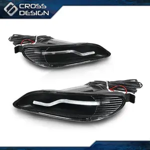 CROSSDESIGN 2* Front LED Fog Light Lamps Assembly Fit For Toyota 05-08 Corolla Camry 02-04