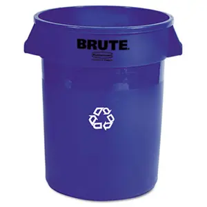 212 MAIN Sturdy 32gal Round Shape Brute Plastic Recycling Container, Recycling Bin