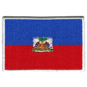Haiti Flag Patch Country Pride Embroidered Iron On
