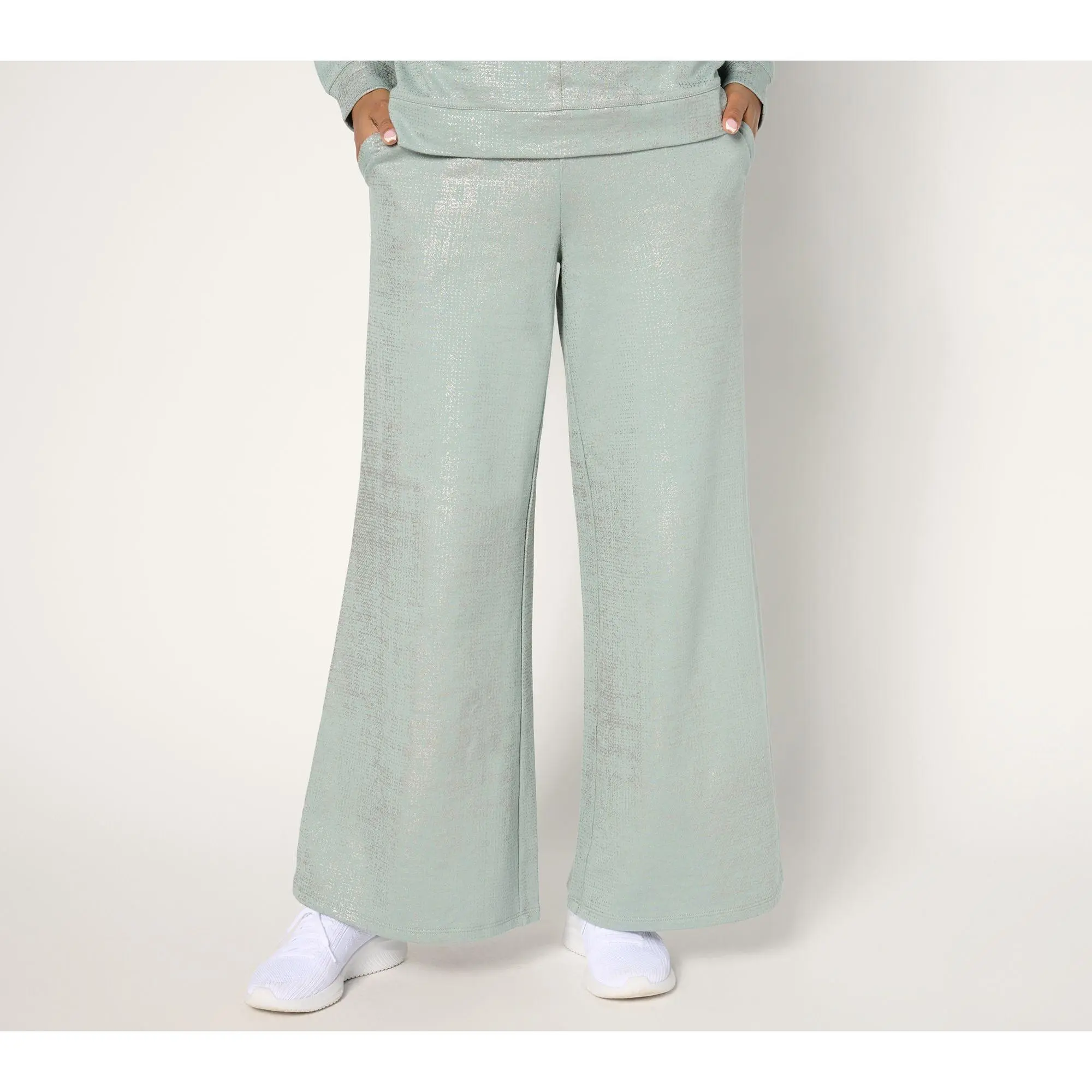 QVC Women's Regular-Fit French Terry Pull-On Monica Pants