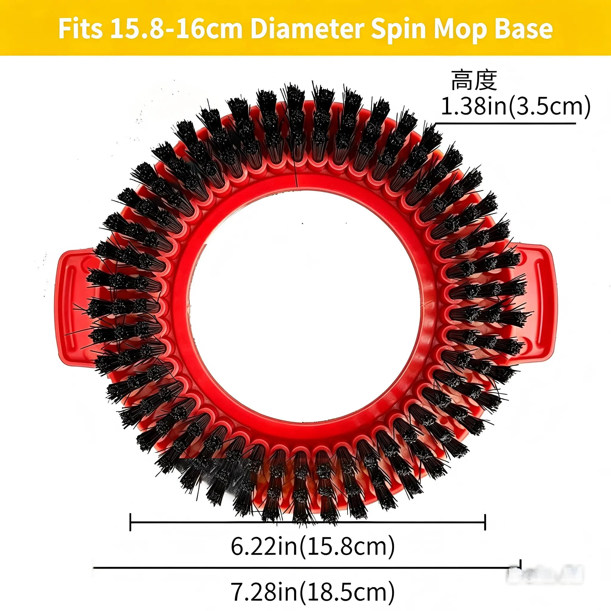 Spin Mop Replee Head Base1 Coun Scub Mop Brush Head  , Shower Foor Scubber Spin Mop Heads Spin Mop Replaements