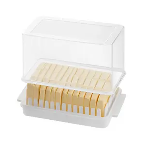 Butter Cutter Box, Butter & Cheese Container with Lid, Cheese Slice Storage Box, Refrigerator Food Container, Kitchen Supplies