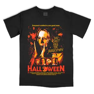 Halloween The Boogeyman Lives T-Shirt, Movie Shirt, Fashion Cotton, Full Colors, Full Sizes, For Men, For Women