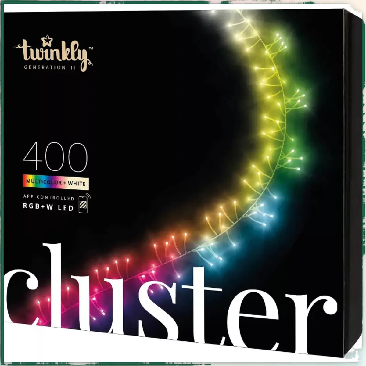 Twinkly Cluster App-Controlled LED Christmas Lights Indoor and Outdoor Smart Lighting coration