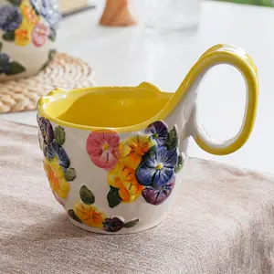 50 Fuya Life Series Ceramic Tableware Set, Farmhouse Style, Durable & Easy Clean, Ideal for Home & Gifts, Multiple Sizes Available