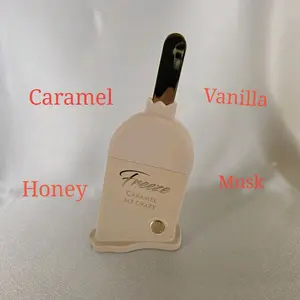 FREEZE CARAMEL ME CRAZY. EAU DE PARFUM. 3.04 fL. Oz. Notes: Caramel, Honey, Vanilla, Amber, White Musk. Sweet and Gourmand, Dessert, creamy and irresistibly