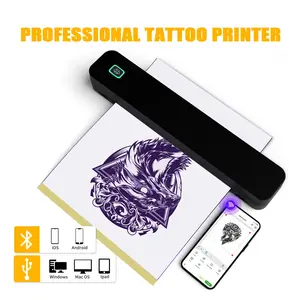 Portable Thermal Printer, 1 Count USB Rechargeable Wireless Photo Printer, Compact Lightweight Printer for Home Office School Travel