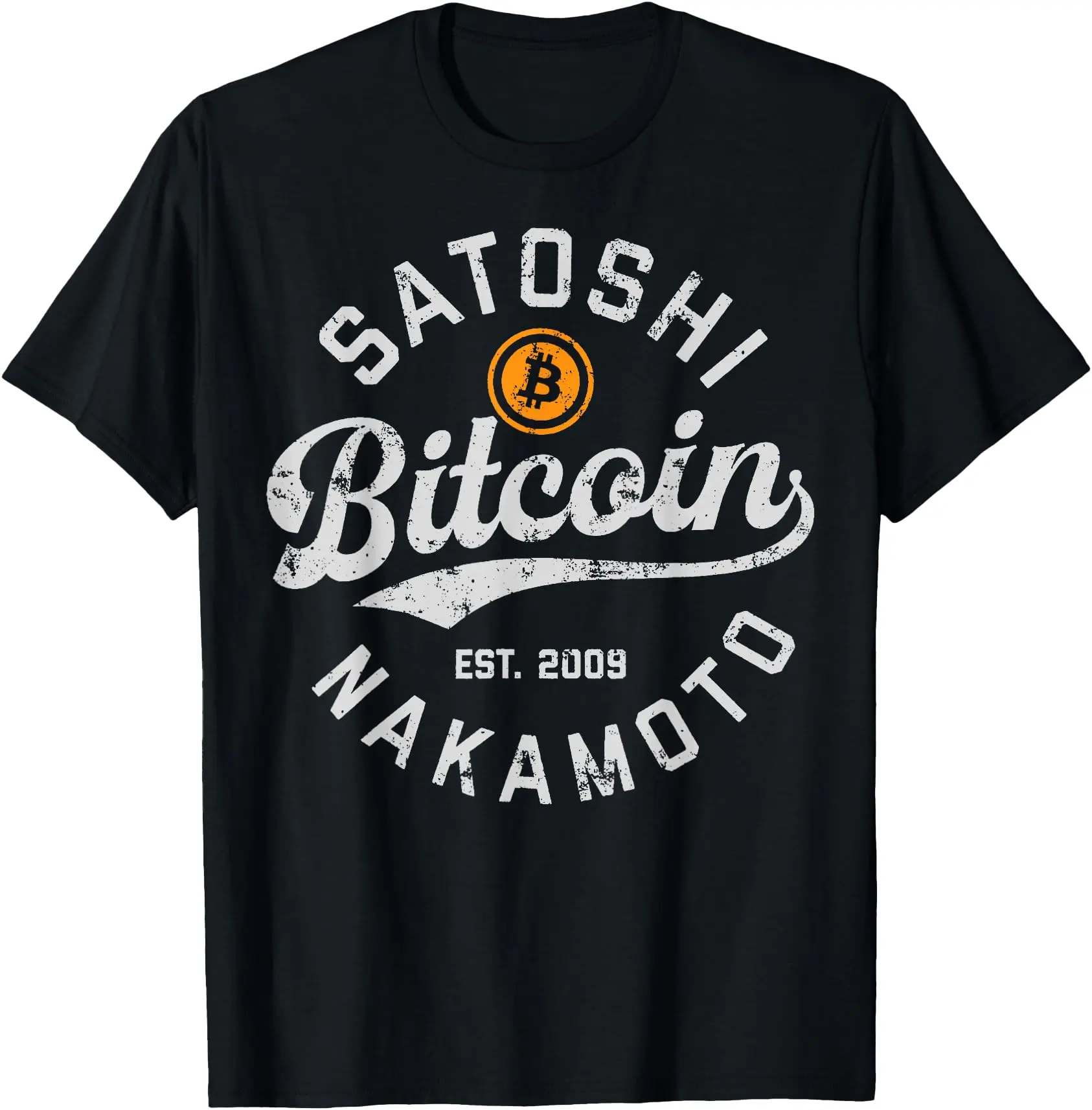 Bitcoin Logo BTC Crypto Currency Traders Blockchain Miners Unisex T-Shirt Cotton Menswear Man Classic