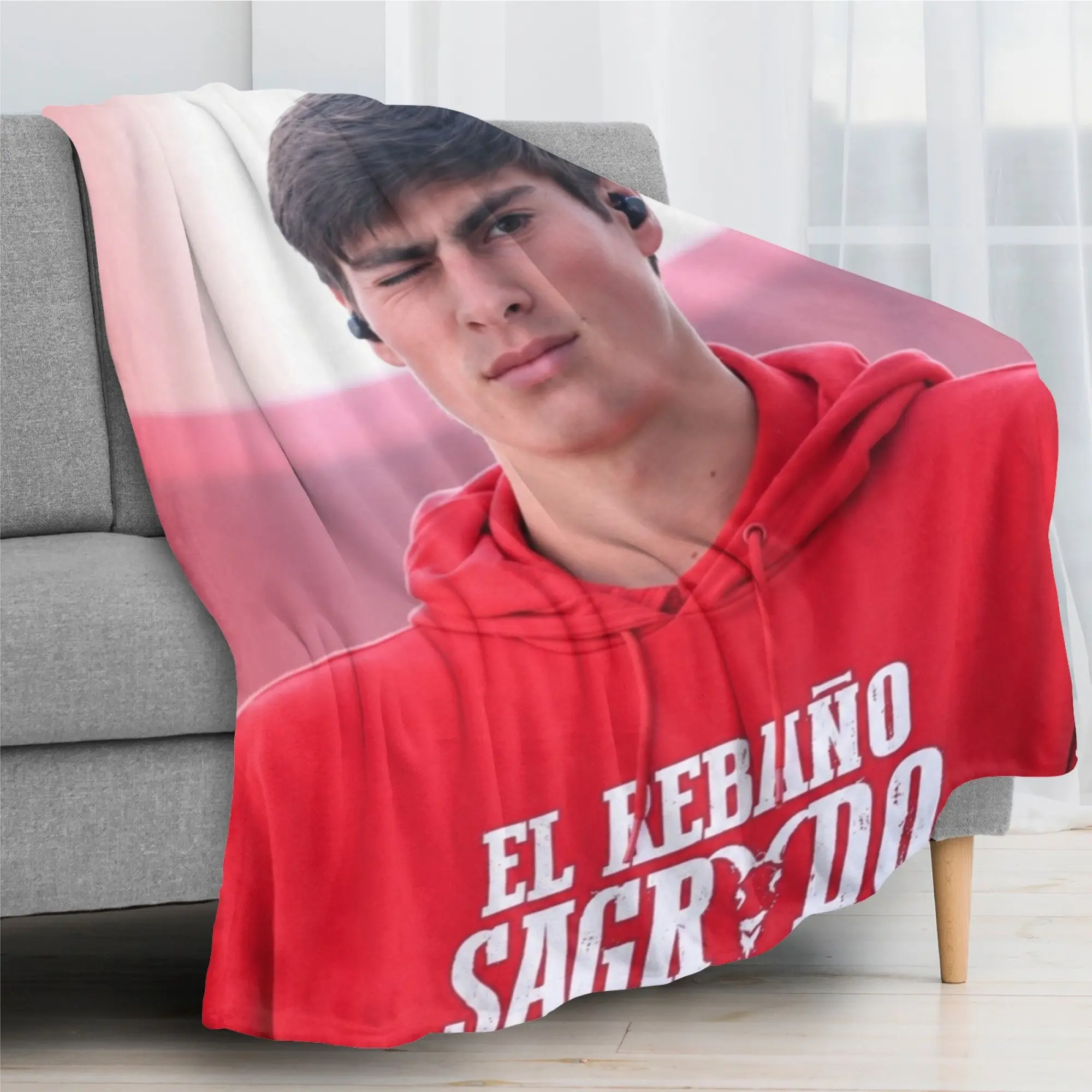 Armando Gonzalez Mexico Throw Blanket Portrait Flannel Fleece Blanket Soft Cozy Plush Bed Blanket For Couch Sofa Bedroom Decor Lightweight Warm Blanket For Adults Birthday Holiday Gifts For Fans