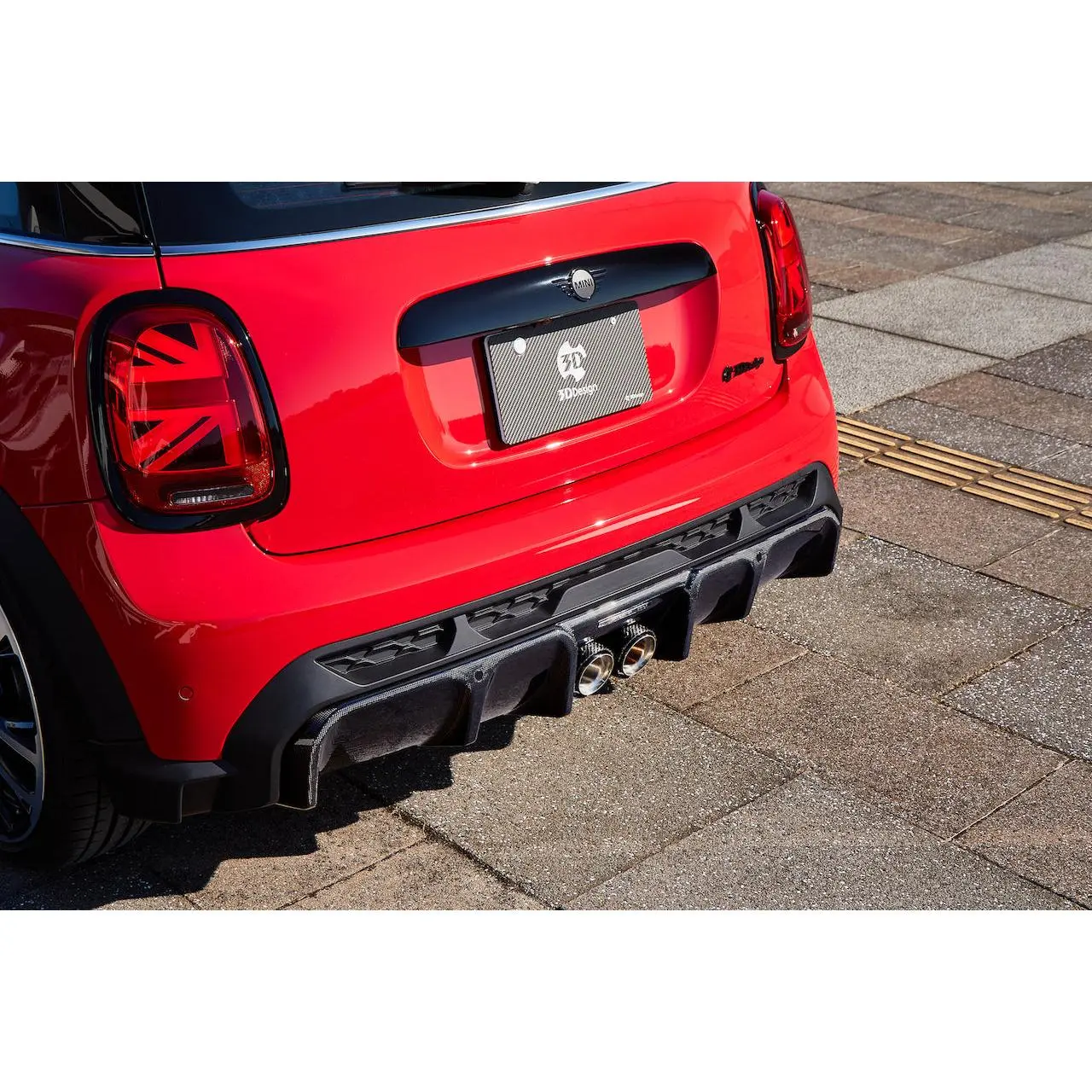 3D Design Mini F56 JCW LCI Carbon Rear Diffuser