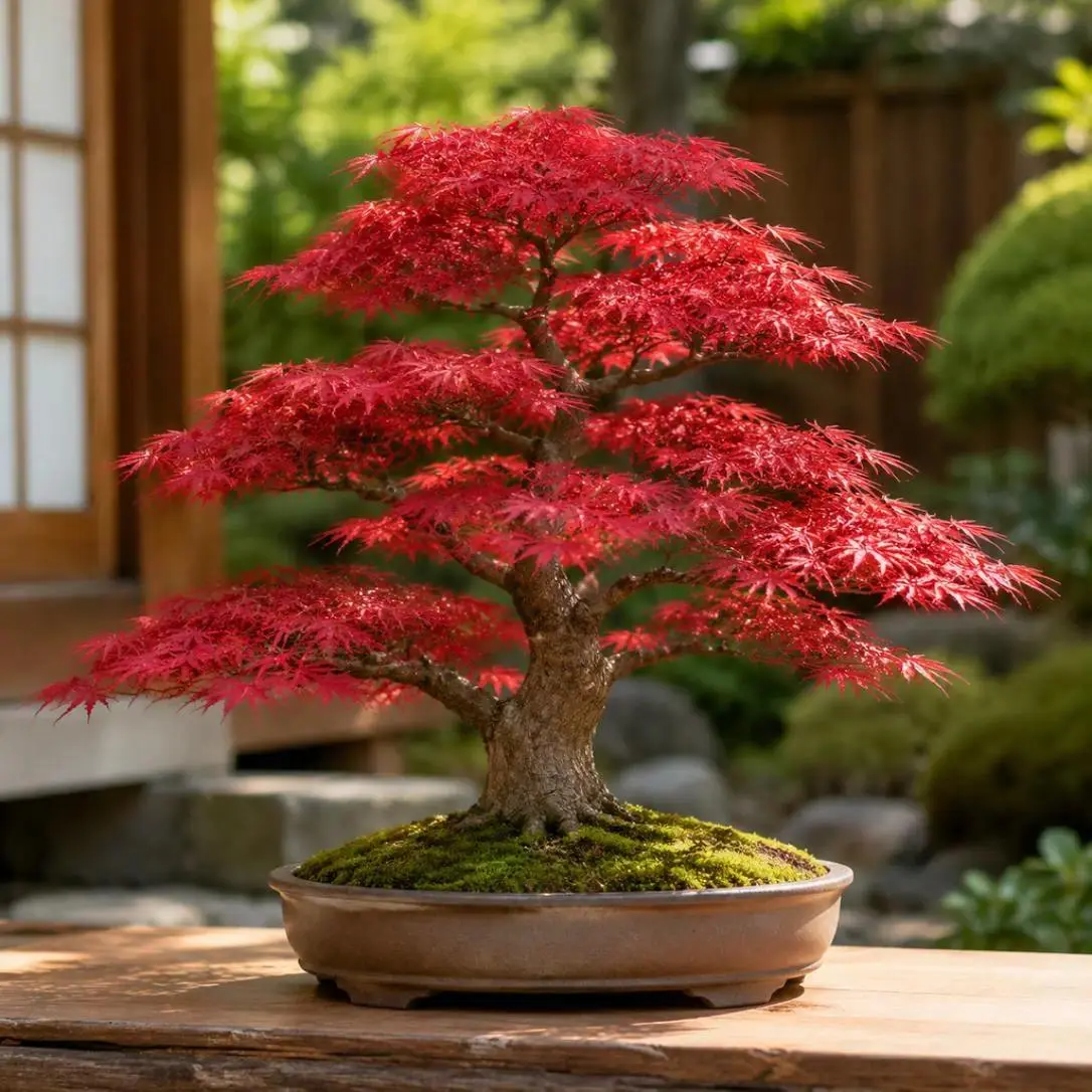Premium Japanese Red Maple Bonsai Plant Seeds (approx. 30+), Deciduous Compact Tree Seeds for Bonsai Beginners - Shapable Branches, Suitable for Containers or Garden Beds