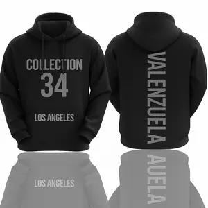 Collection 34 Adult hoodie - black and silver  - ships April 15