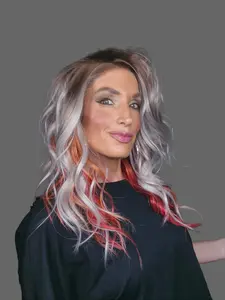 CARKIRA Natural Looking Heat Resistant Lace Frontal Wig, Rizz Hot Rod Color, 20" 13x4 Lace Front Wig with Medium Cap, Heat Resistant Wigs, Lacefrontwig