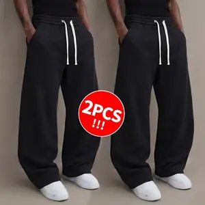2Pack Men’s spring/summer knit long pants, available in 2-pack and single-piece options.