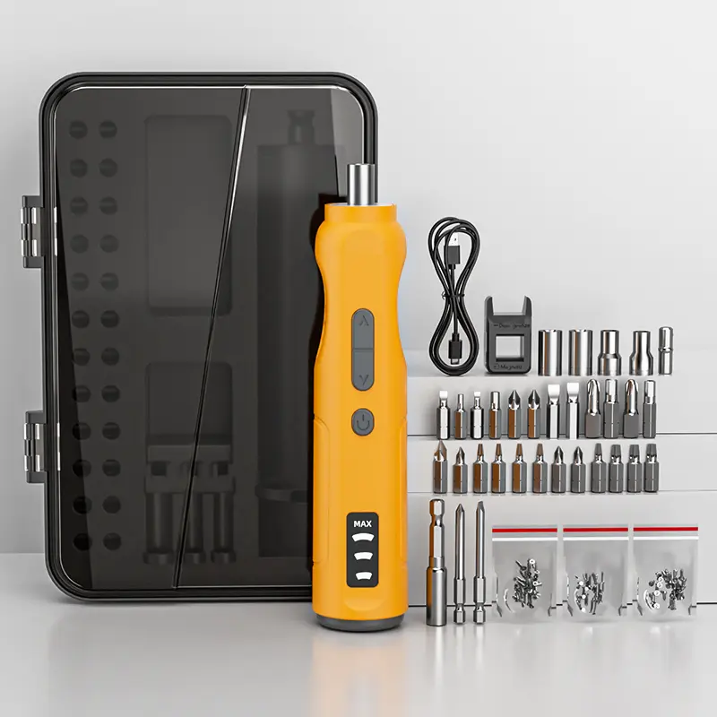 HANWISE 24+3 Multi-Bit Cordless Screwdriver Kit (66-Piece) - Cr½V Steel Bits, 5N.m Power, 10N.m Manual Torque, 1500mAh Battery, LED Light, Magnetic SDS Tool, Extension Rod, Unisex for DIY,Furniture Assemble Multi-Use Gadget Solutions