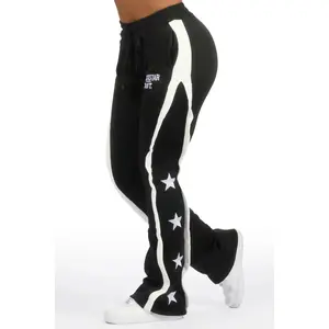 Deaunta Black Stacked Track Pant