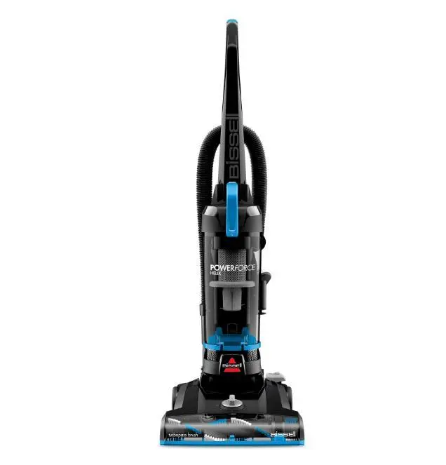 BISSELL PowerForce Helix, Bagless, Upright Vacuum, Pet Friendly, Scatter-Free Technology, Helix Dirt Separation System, Lightweight, 3313, Blue & Black