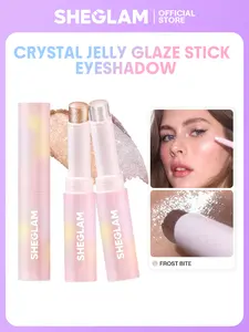 SHEGLAM Crystal Jelly Glaze Stick 2 Pieces Set Multi-Use Glitter Shimmer Eyeshadow Highlighter Diamond Shimmer